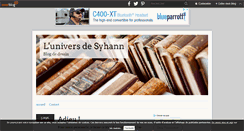 Desktop Screenshot of lunivers-de-syhann.over-blog.com