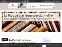 Tablet Screenshot of mavie-mespassions-alsace.over-blog.fr