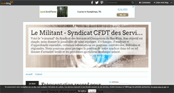 Desktop Screenshot of lemilitant.over-blog.fr