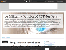 Tablet Screenshot of lemilitant.over-blog.fr