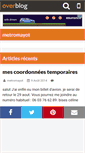 Mobile Screenshot of metromayot.over-blog.com