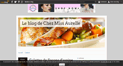 Desktop Screenshot of chezmissaurelle.over-blog.fr