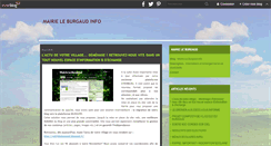 Desktop Screenshot of leburgaudmairie.over-blog.fr