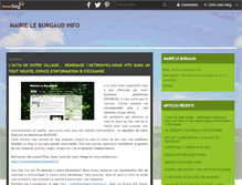 Tablet Screenshot of leburgaudmairie.over-blog.fr