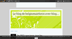 Desktop Screenshot of belgiumairforce.over-blog.com