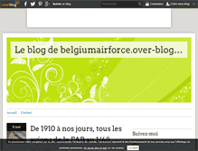 Tablet Screenshot of belgiumairforce.over-blog.com