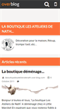 Mobile Screenshot of laboutiquelesateliersdenath.over-blog.com