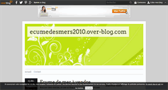 Desktop Screenshot of ecumedesmers2010.over-blog.com