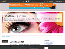 Tablet Screenshot of mathieucohin.over-blog.com