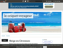 Tablet Screenshot of le-criquet-voyageur.over-blog.fr