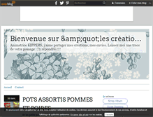 Tablet Screenshot of lescreationsdekarine.over-blog.fr