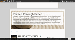 Desktop Screenshot of frenchthroughdance.over-blog.com