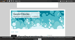 Desktop Screenshot of geek-chicks.over-blog.com