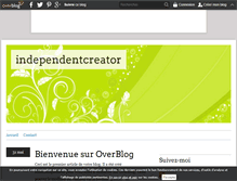 Tablet Screenshot of independentcreator.over-blog.com