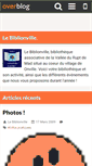 Mobile Screenshot of lebiblionville.over-blog.fr