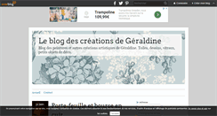 Desktop Screenshot of lescreationsdegeraldine.over-blog.fr