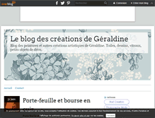 Tablet Screenshot of lescreationsdegeraldine.over-blog.fr
