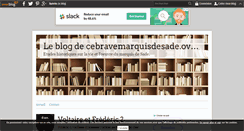 Desktop Screenshot of cebravemarquisdesade.over-blog.com
