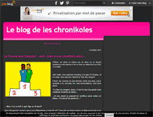 Tablet Screenshot of leschronikoles.over-blog.com