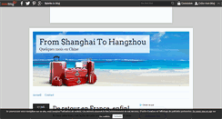 Desktop Screenshot of fromshanghaitohangzhou.over-blog.com