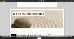 Desktop Screenshot of mathildeetjerome.over-blog.com