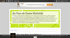 Desktop Screenshot of dame.mathilde.over-blog.fr