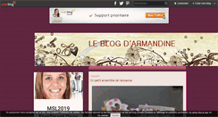 Desktop Screenshot of leblogd-armandine.over-blog.com