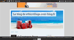 Desktop Screenshot of ethicvillage.over-blog.fr