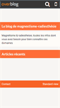 Mobile Screenshot of magnestisme-radiesthesie.over-blog.fr