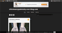 Desktop Screenshot of chiromancypalmistry.over-blog.com