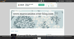 Desktop Screenshot of marocanime.over-blog.com