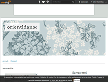 Tablet Screenshot of orientldanse.over-blog.fr