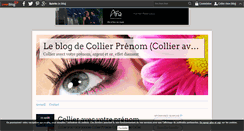 Desktop Screenshot of collierprenom.over-blog.fr
