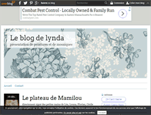 Tablet Screenshot of crealynda.over-blog.fr