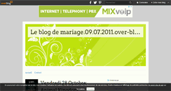 Desktop Screenshot of mariage.09.07.2011.over-blog.com