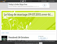 Tablet Screenshot of mariage.09.07.2011.over-blog.com