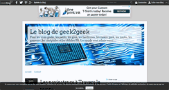 Desktop Screenshot of geek2geek.over-blog.com