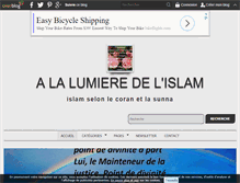 Tablet Screenshot of islamselonlecoranetlasunna.over-blog.fr