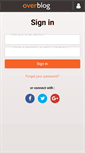 Mobile Screenshot of connect.over-blog.com