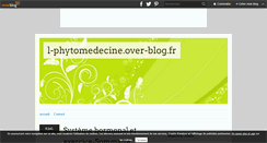 Desktop Screenshot of l-phytomedecine.over-blog.fr