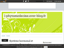 Tablet Screenshot of l-phytomedecine.over-blog.fr