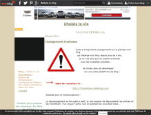 Tablet Screenshot of choisislavie.over-blog.fr
