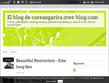 Tablet Screenshot of coreaxgarira.over-blog.com