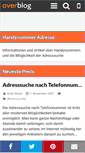 Mobile Screenshot of handynummer-adresse.over-blog.com