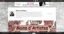 Desktop Screenshot of mainsdartistes.over-blog.fr
