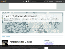Tablet Screenshot of lescreationsdemanie.over-blog.com