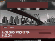 Tablet Screenshot of pacte-democratique.over-blog.com