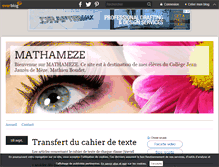Tablet Screenshot of mathameze.over-blog.com