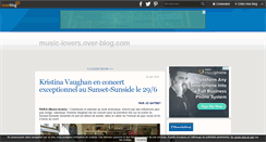 Desktop Screenshot of music-lovers.over-blog.com