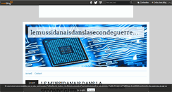 Desktop Screenshot of lemussidanaisdanslasecondeguerremondiale.over-blog.com